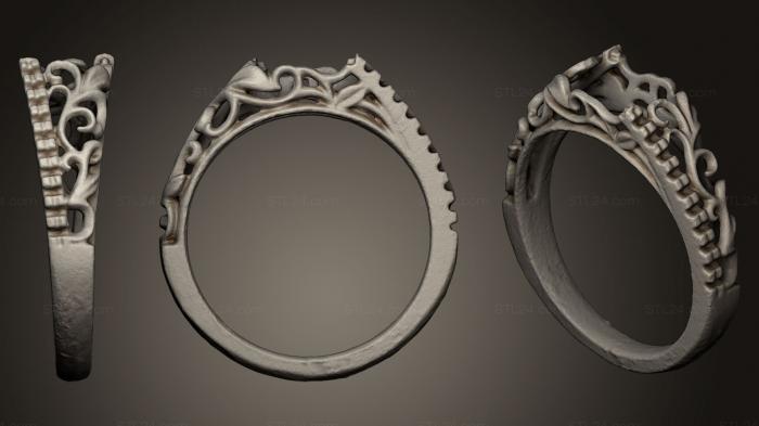 Ювелирные перстни и кольца (Кольцо 82, JVLRP_0183) 3D модель для ЧПУ станка